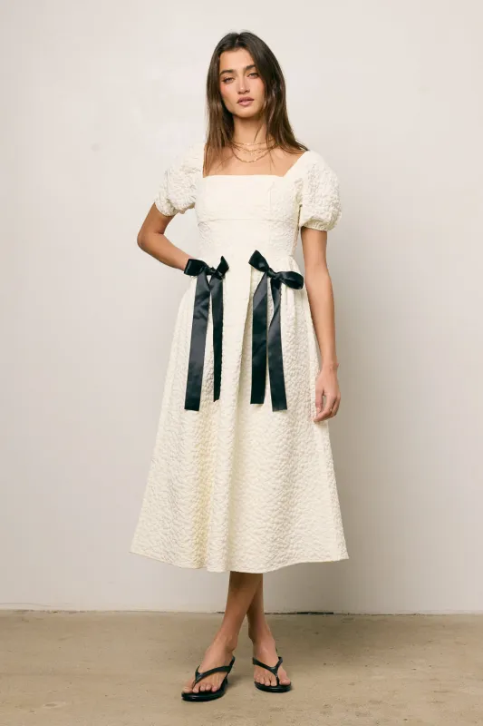 Nova Textured Midi Dress sold by bohme