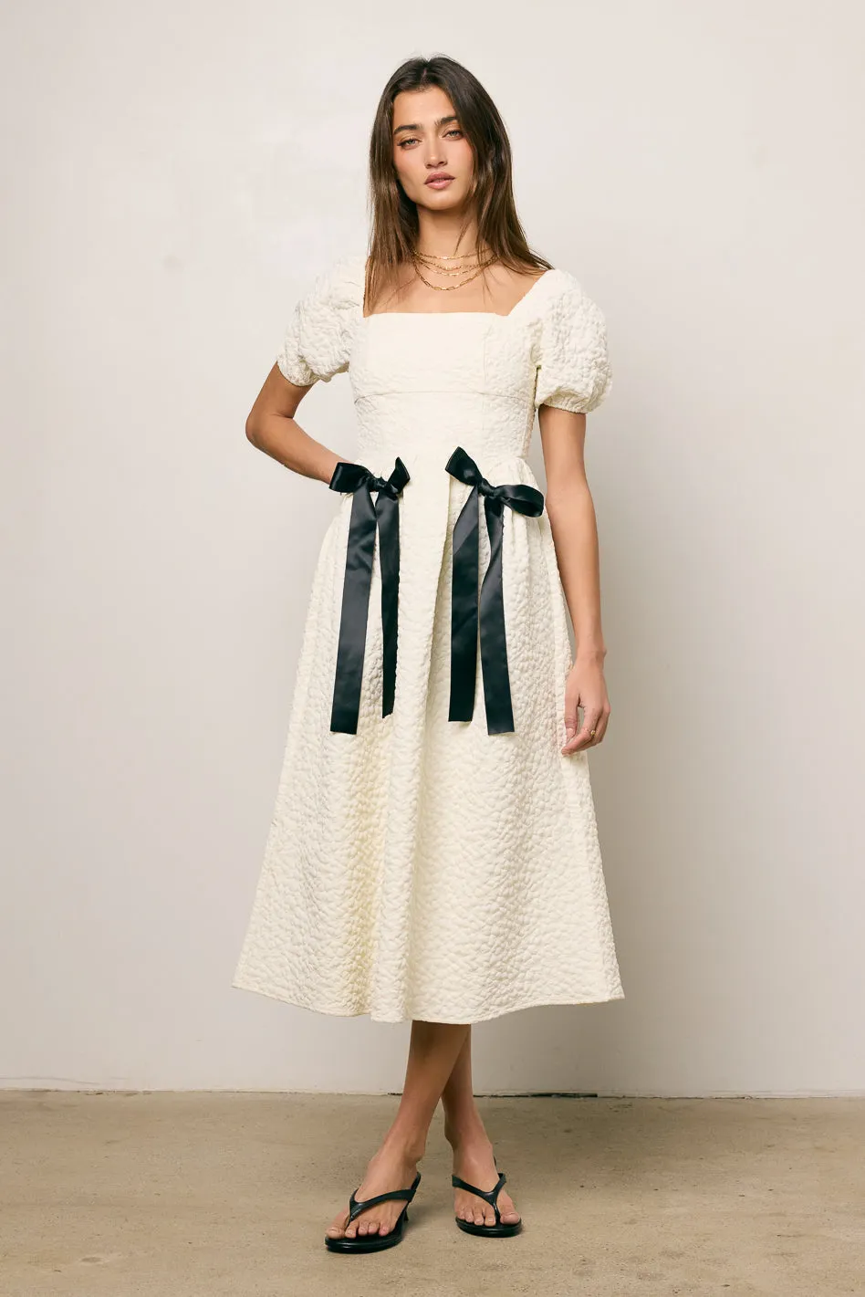 Nova Textured Midi Dress - FINAL SALE sold by bohme