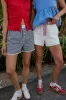 Sofia Gingham Shorts in Navy sold by bohme