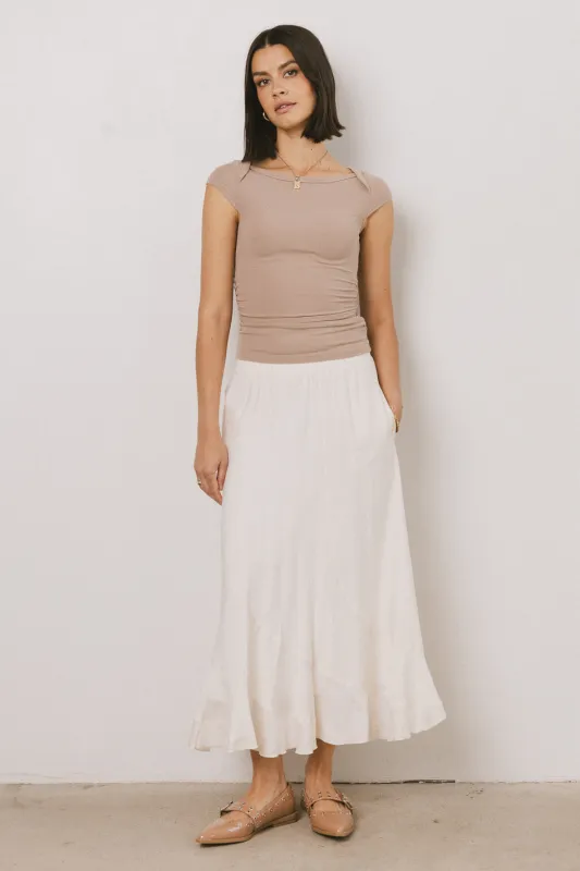 Amara Maxi Skirt in Ivory - FINAL SALE sold by bohme