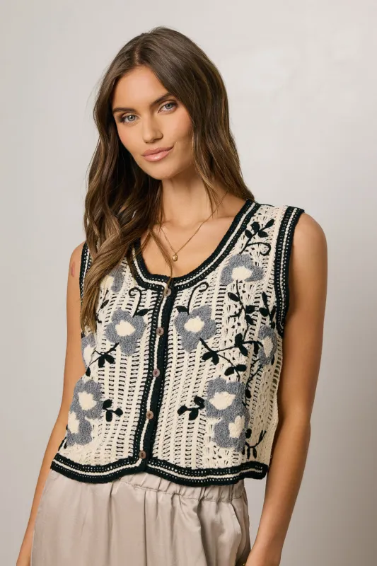 Milo Knit Vest sold by bohme