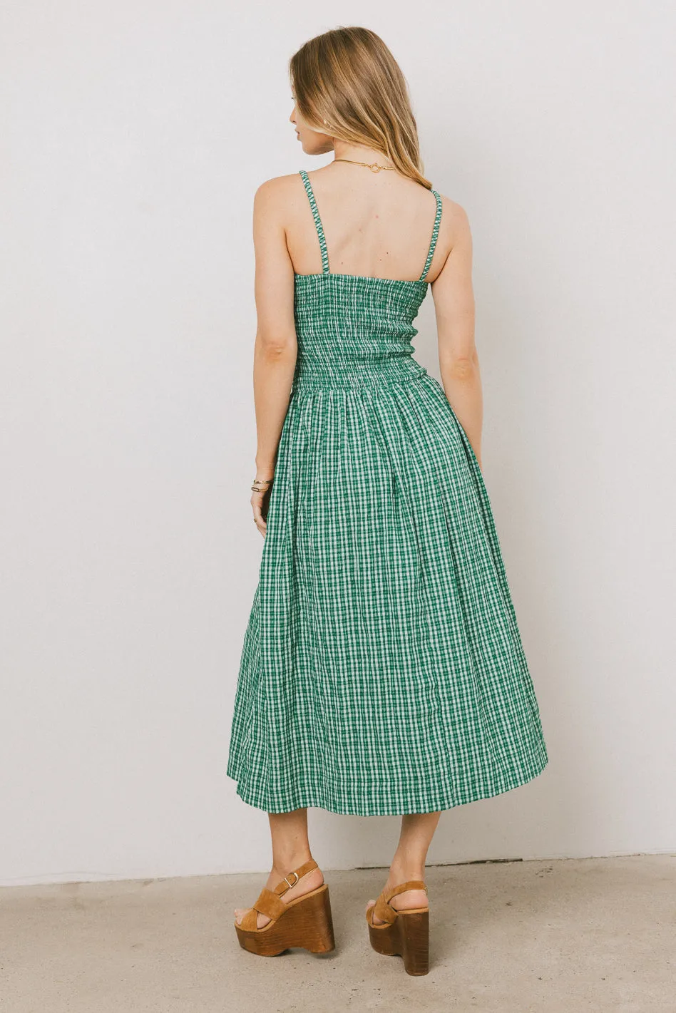 Reid Plaid Midi Dress - FINAL SALE sold by bohme product image thumbnail 5