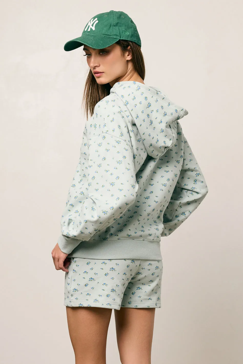 Elora Floral Shorts in Blue - FINAL SALE sold by bohme product image thumbnail 5