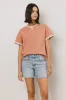 Jace Contrast Tee in Clay sold by bohme
