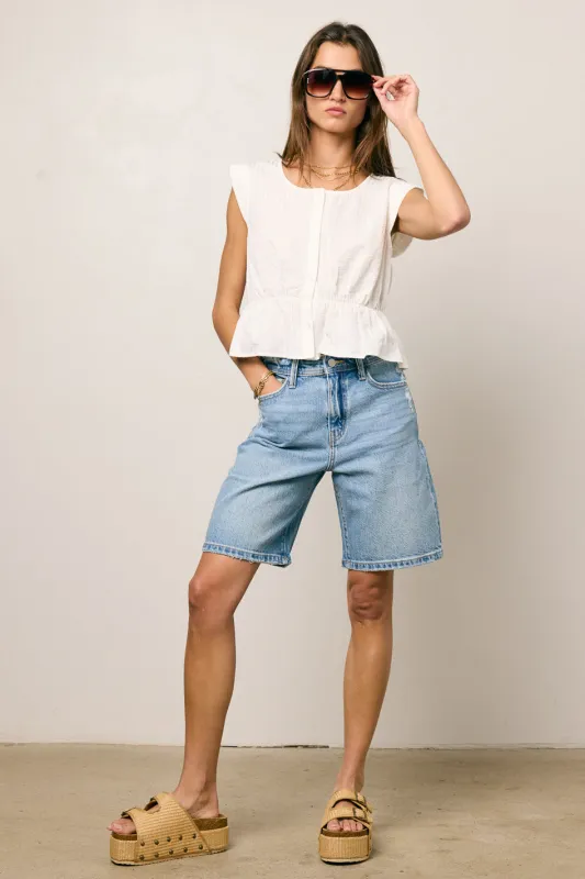 Nori Button Front Blouse - FINAL SALE sold by bohme