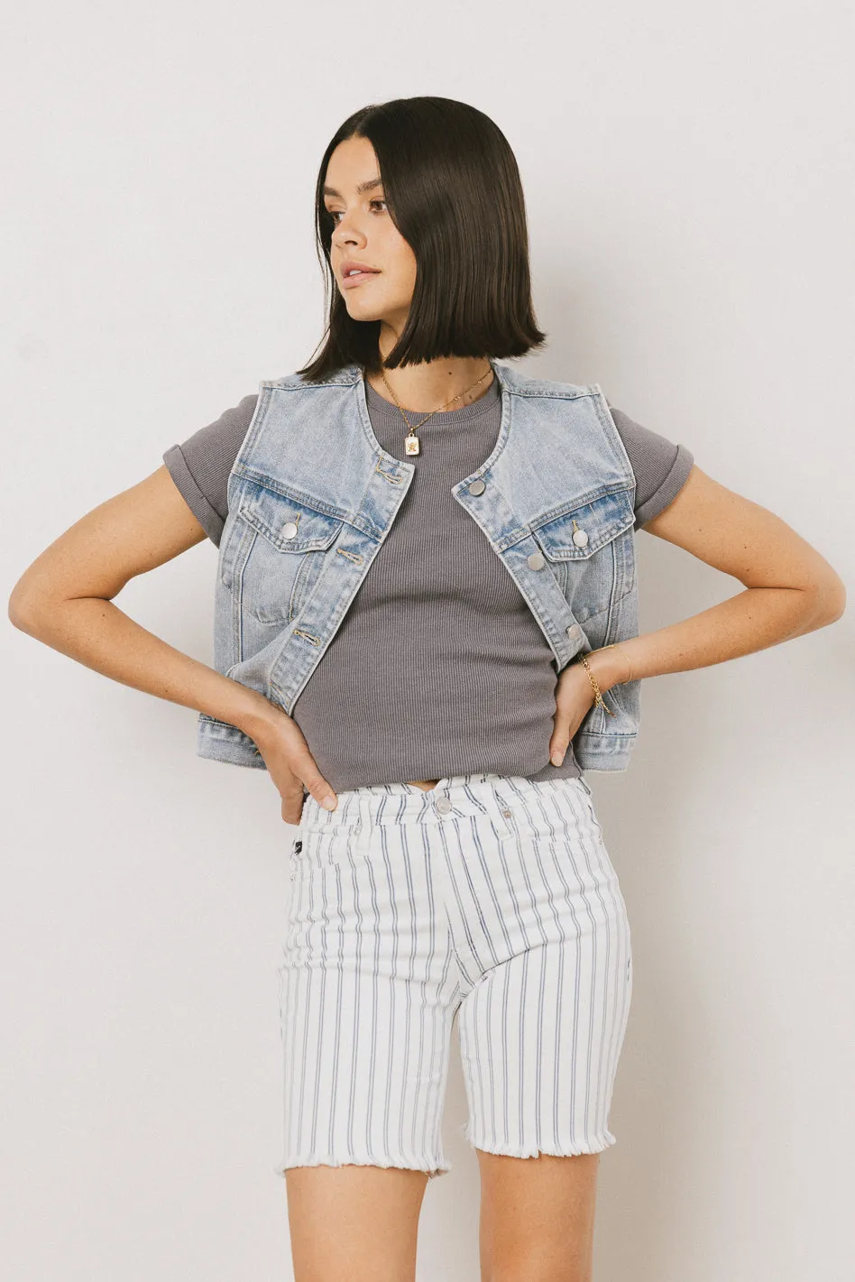 Aiden Denim Vest - FINAL SALE sold by bohme product image thumbnail 5
