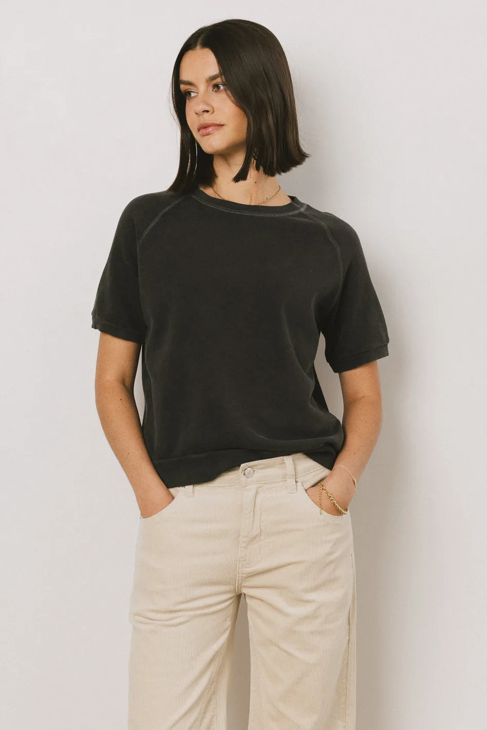 Pauly Short Sleeve Top in Black - FINAL SALE sold by bohme product image thumbnail 4