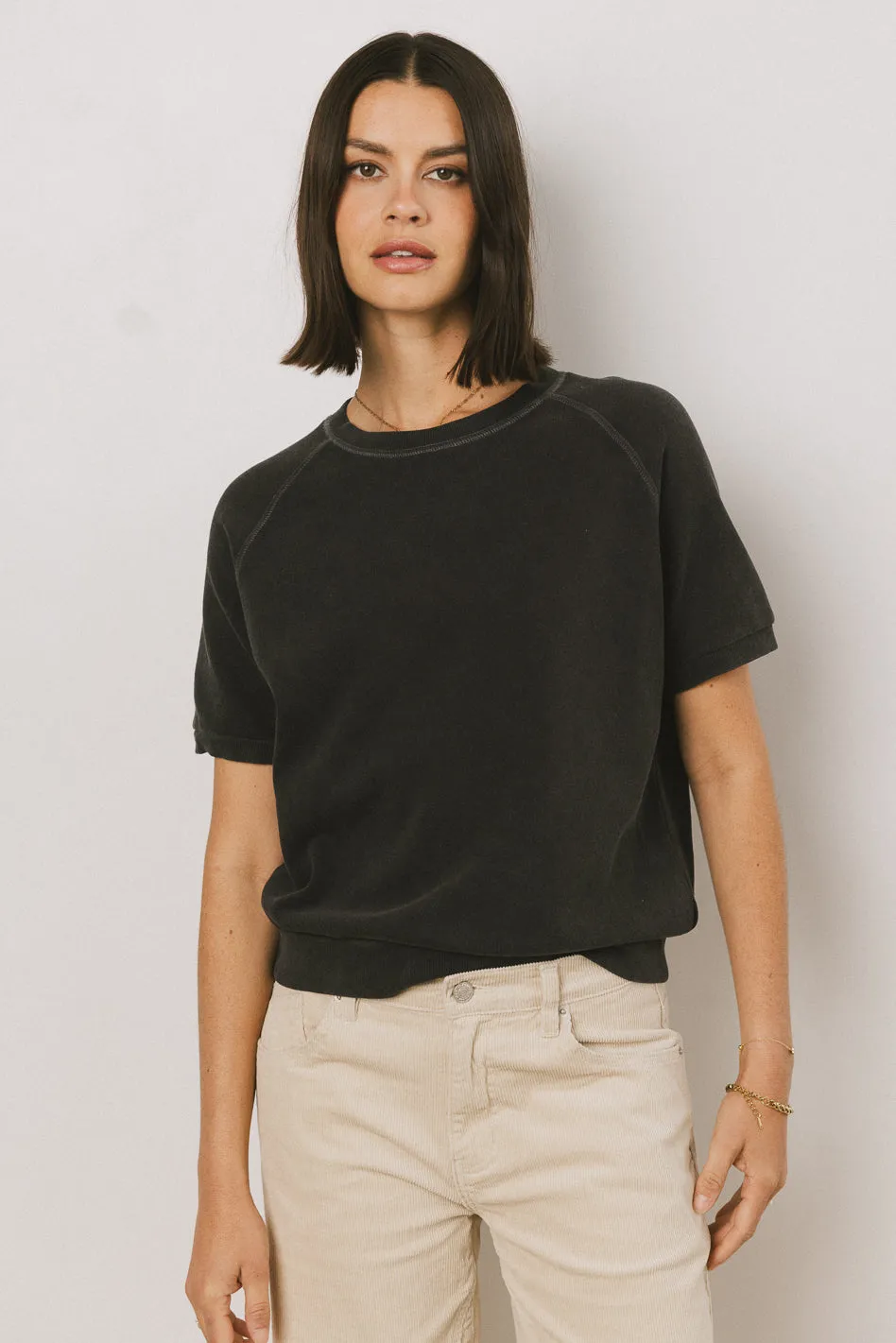 Pauly Short Sleeve Top in Black - FINAL SALE sold by bohme product image thumbnail 3