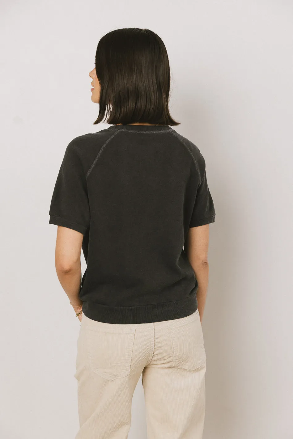 Pauly Short Sleeve Top in Black - FINAL SALE sold by bohme product image thumbnail 5