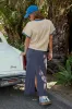 Jace Contrast Tee in Beige sold by bohme
