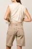 Layla Denim Shorts in Mushroom - FINAL SALE sold by bohme