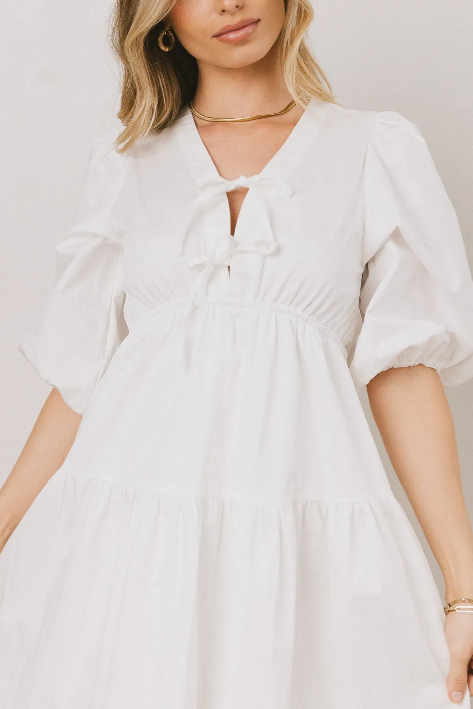 Nadia Midi Dress in Cream - FINAL SALE sold by bohme product image thumbnail 5