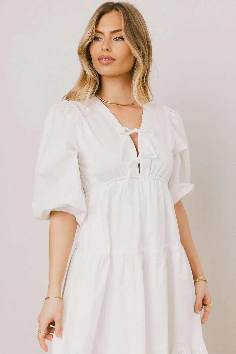 Nadia Midi Dress in Cream - FINAL SALE sold by bohme product image thumbnail 2