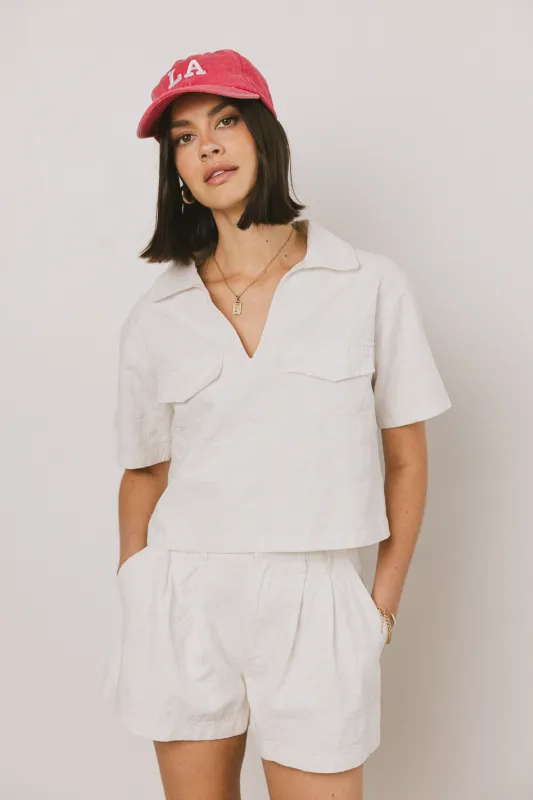 Lola Embroidered Top sold by bohme