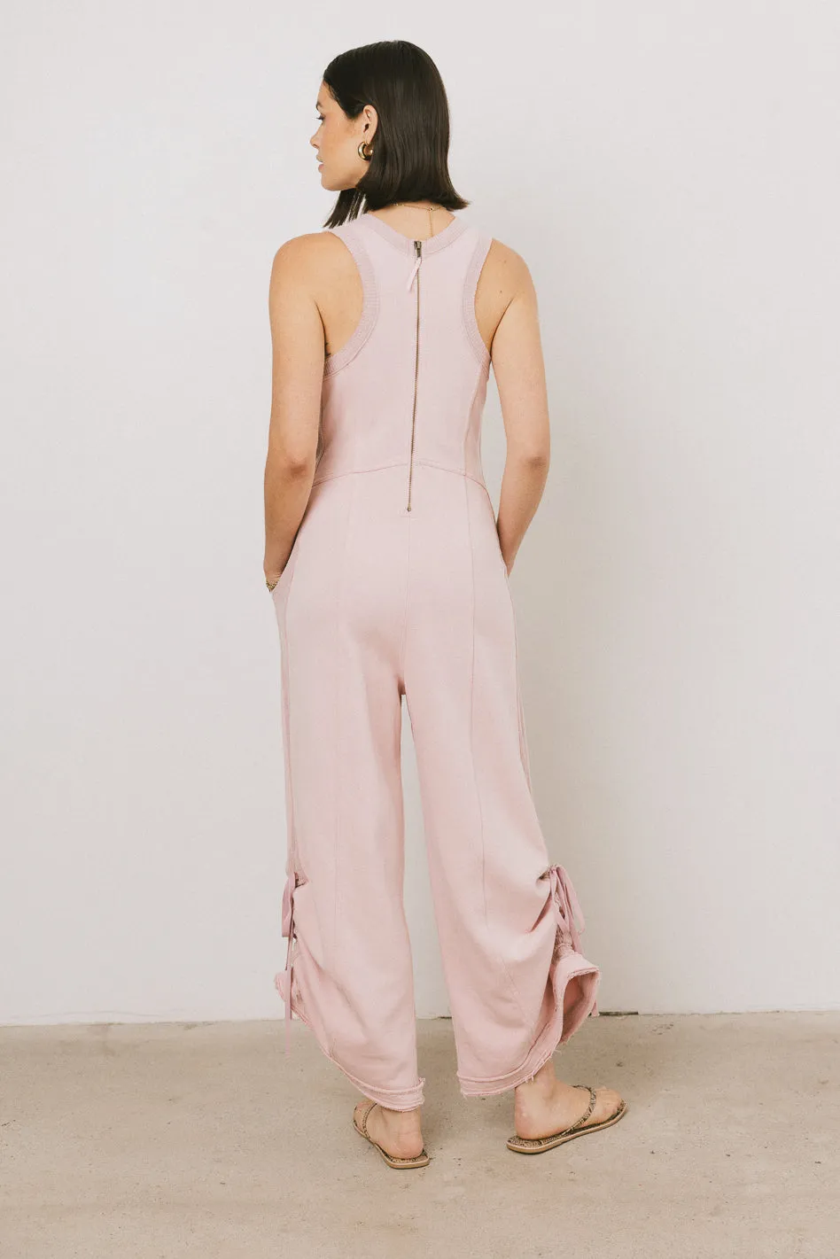 Tristan Knit Jumpsuit in Pink - FINAL SALE sold by bohme product image thumbnail 3