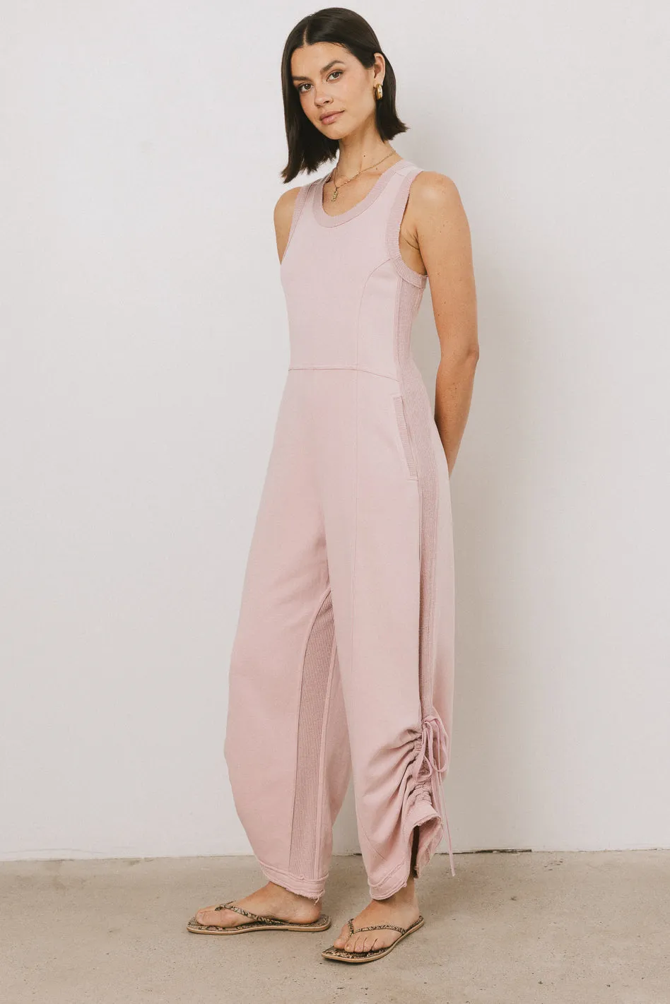 Tristan Knit Jumpsuit in Pink - FINAL SALE sold by bohme product image thumbnail 4