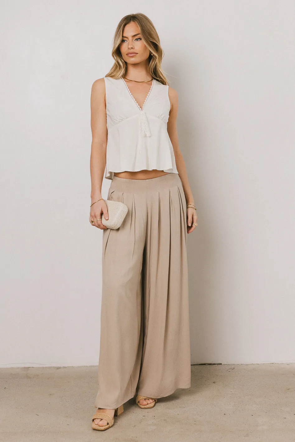 Kiaan Baggy Pants in Tan - FINAL SALE sold by bohme product image thumbnail 2