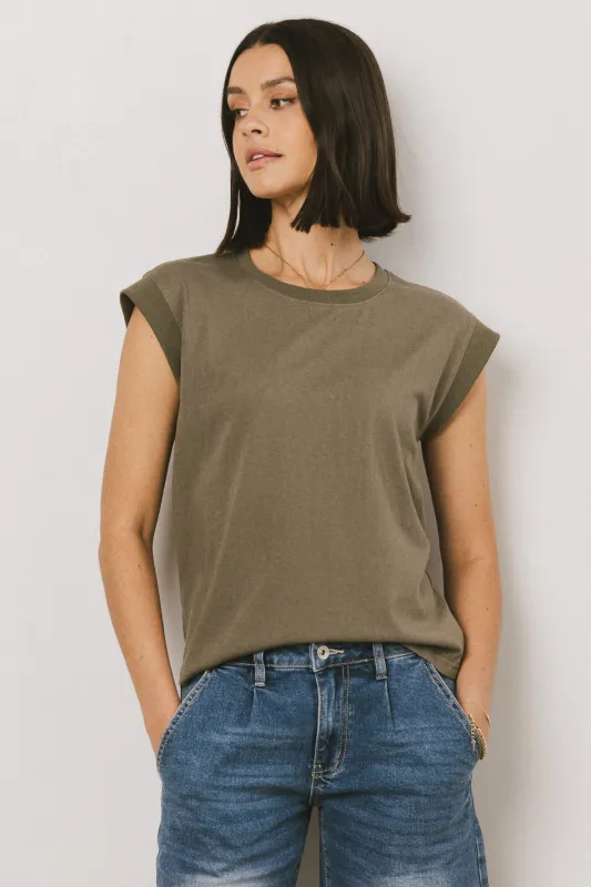 Arlo Top in Olive sold by bohme