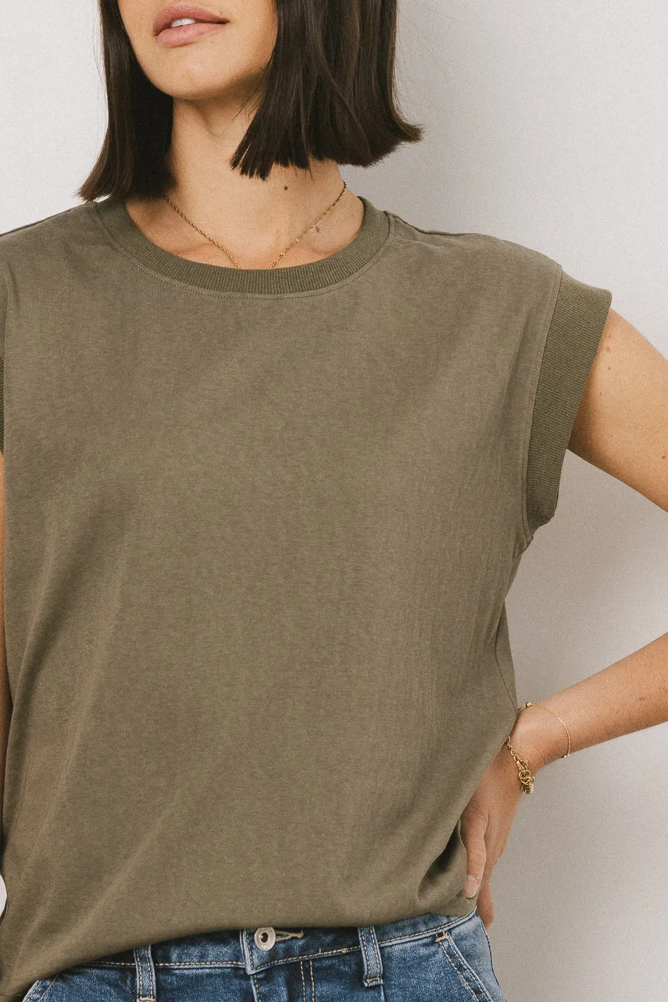 Arlo Top in Olive sold by bohme product image thumbnail 3