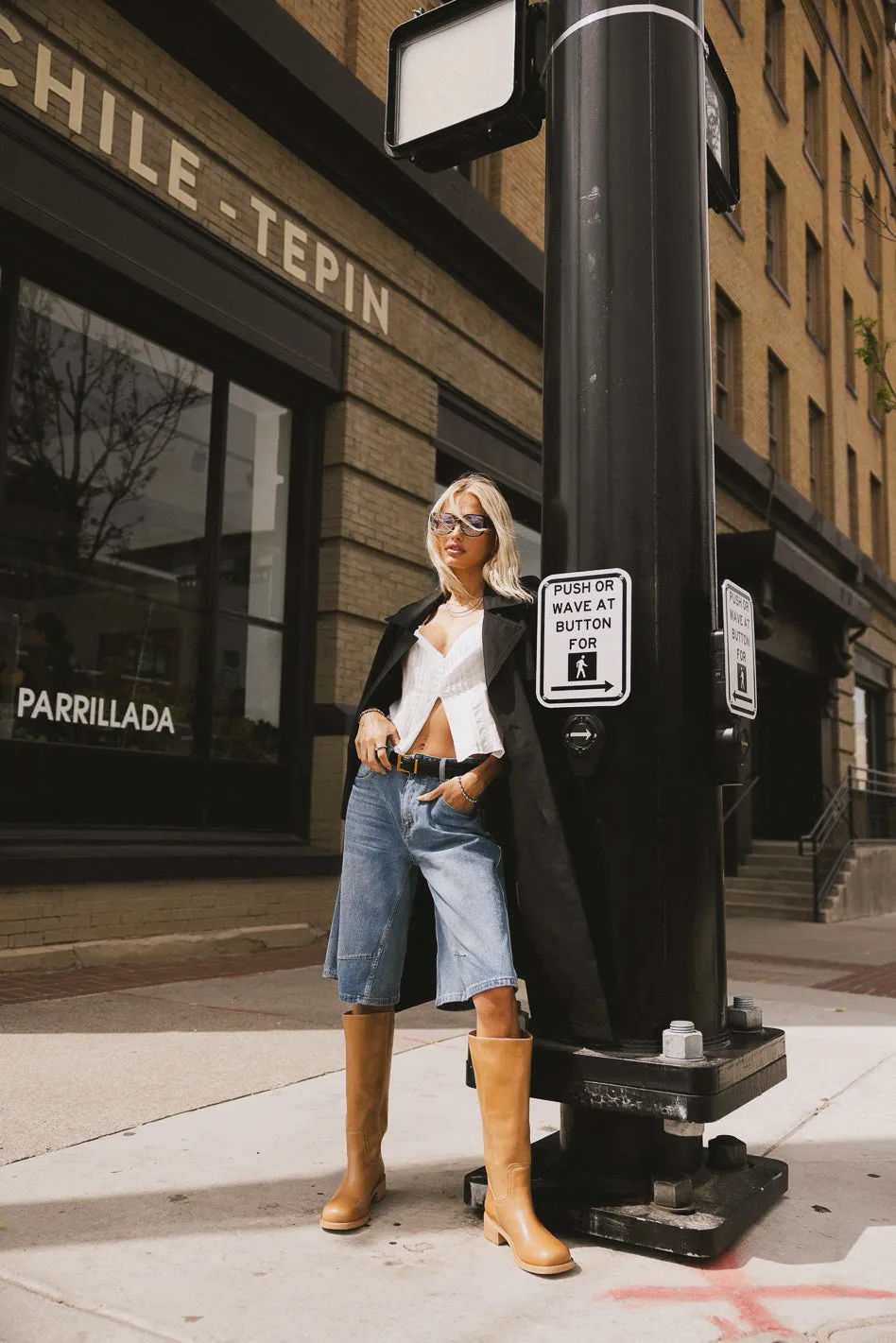 Alden Bermuda Shorts in Medium Wash - FINAL SALE sold by bohme product image thumbnail 2