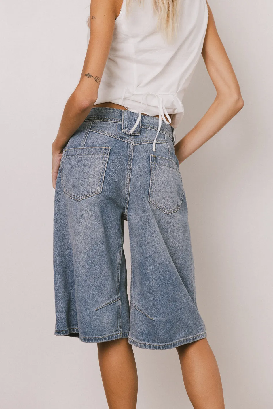 Alden Bermuda Shorts in Medium Wash - FINAL SALE sold by bohme product image thumbnail 4