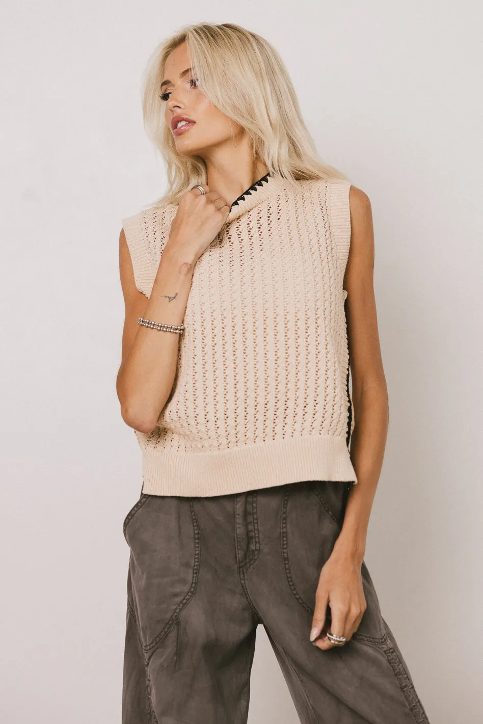 Nancy Sleeveless Sweater - FINAL SALE sold by bohme product image thumbnail 3