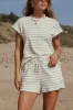 Jessie Striped Shorts in Sage - FINAL SALE sold by bohme