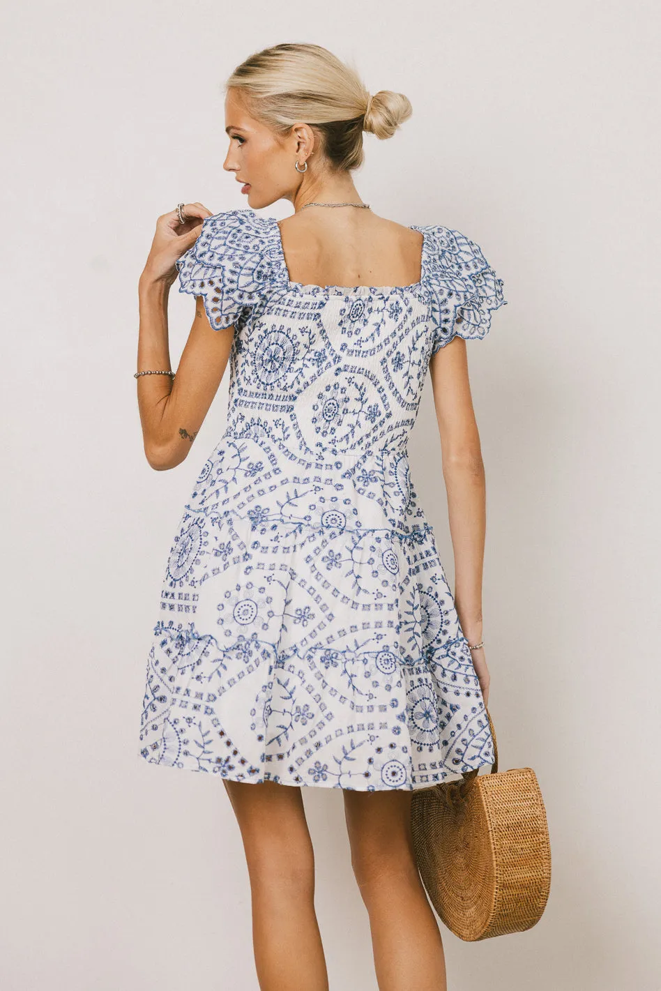 Stella Embroidered Mini Dress - FINAL SALE sold by bohme product image thumbnail 5