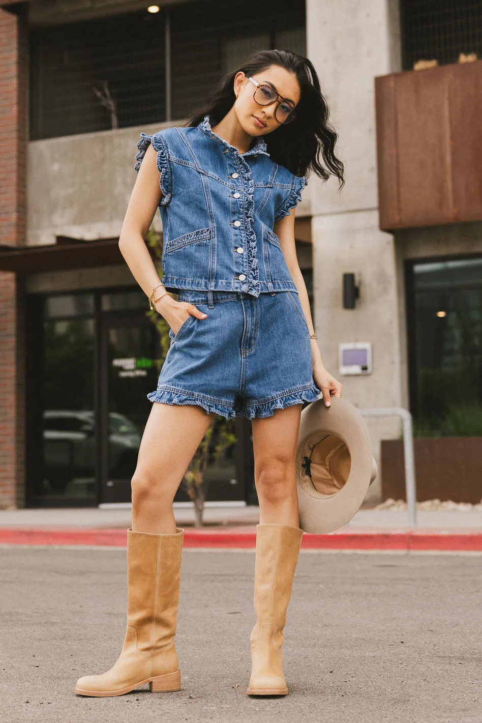 Sasha Ruffled Shorts - FINAL SALE sold by bohme product image thumbnail 5