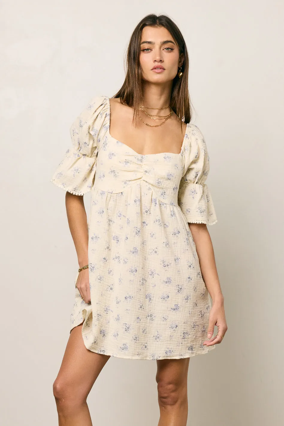 Ella Floral Mini Dress - FINAL SALE sold by bohme product image thumbnail 4