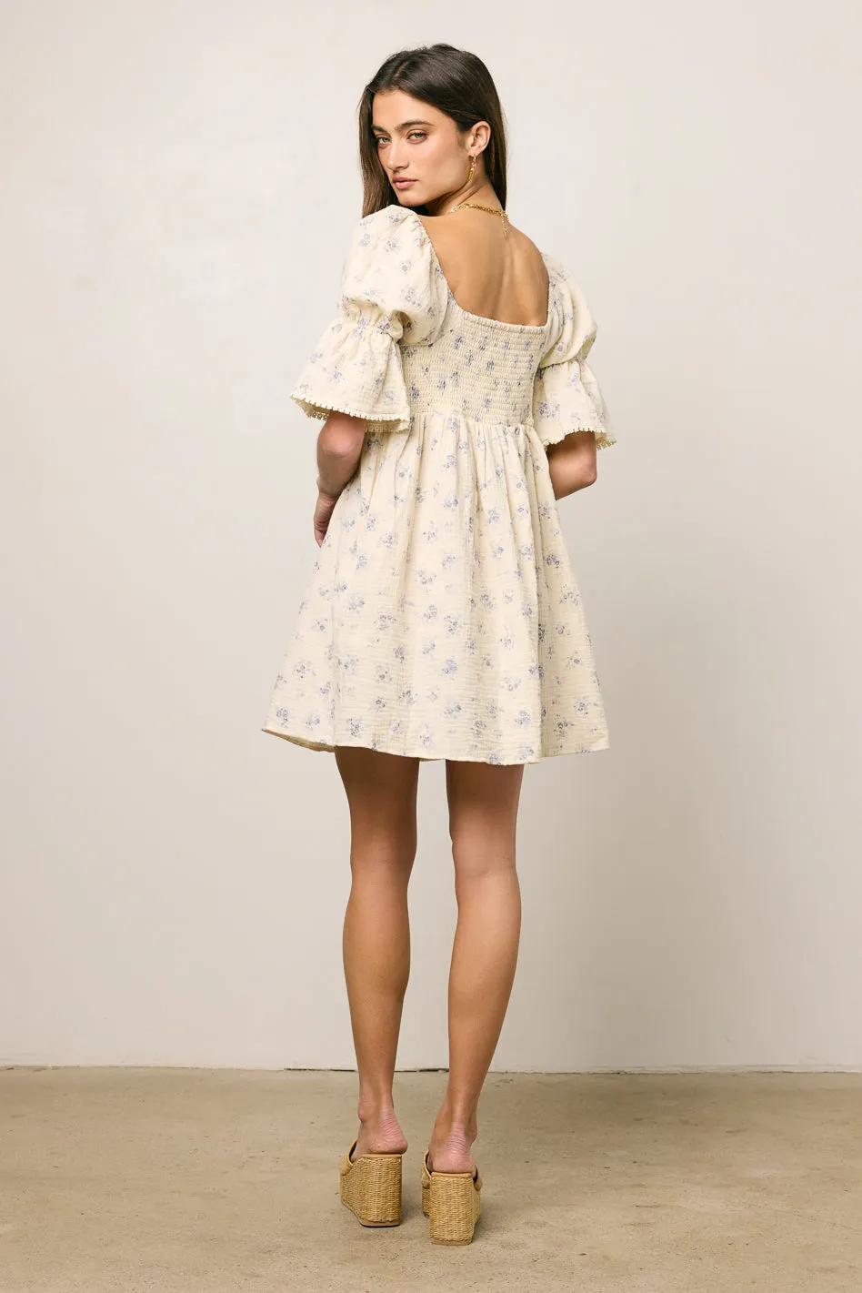 Ella Floral Mini Dress - FINAL SALE sold by bohme product image thumbnail 3