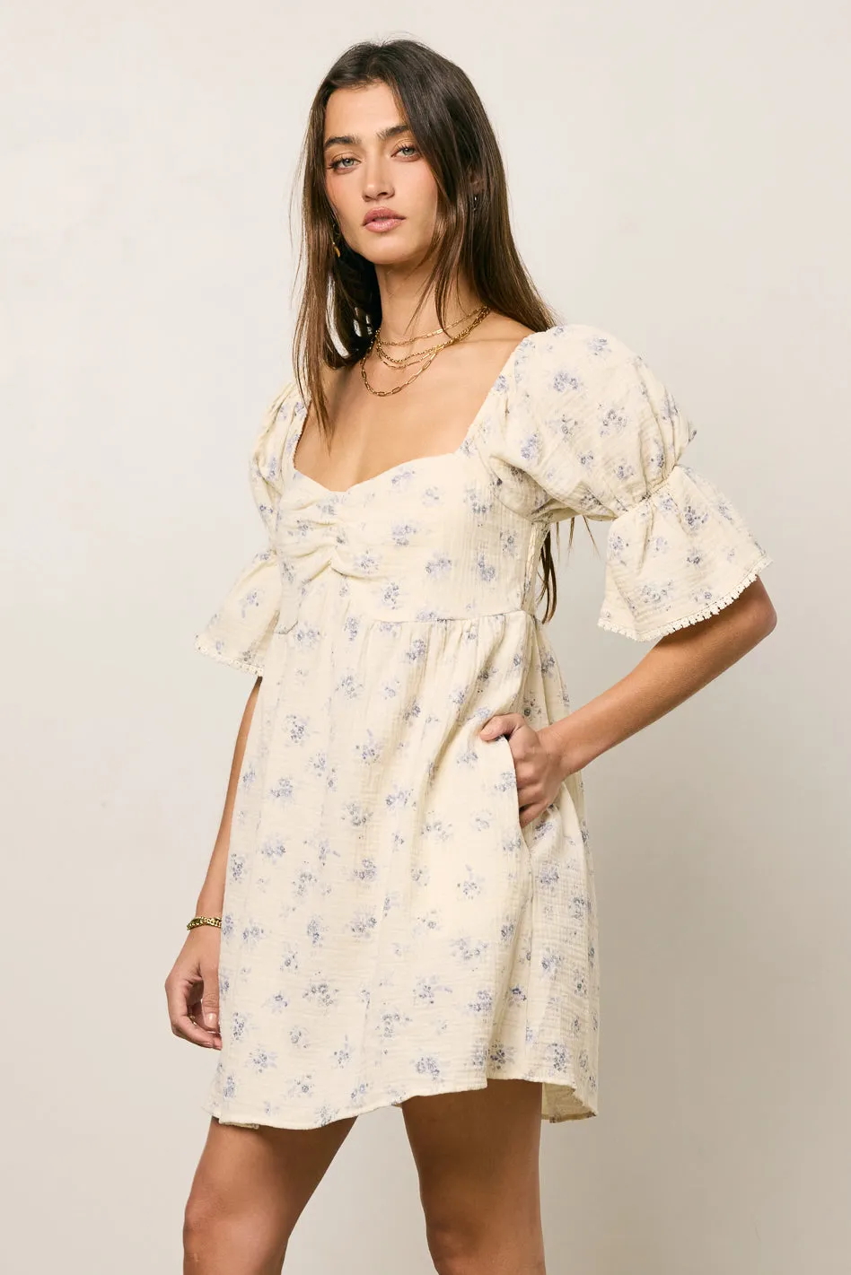 Ella Floral Mini Dress - FINAL SALE sold by bohme