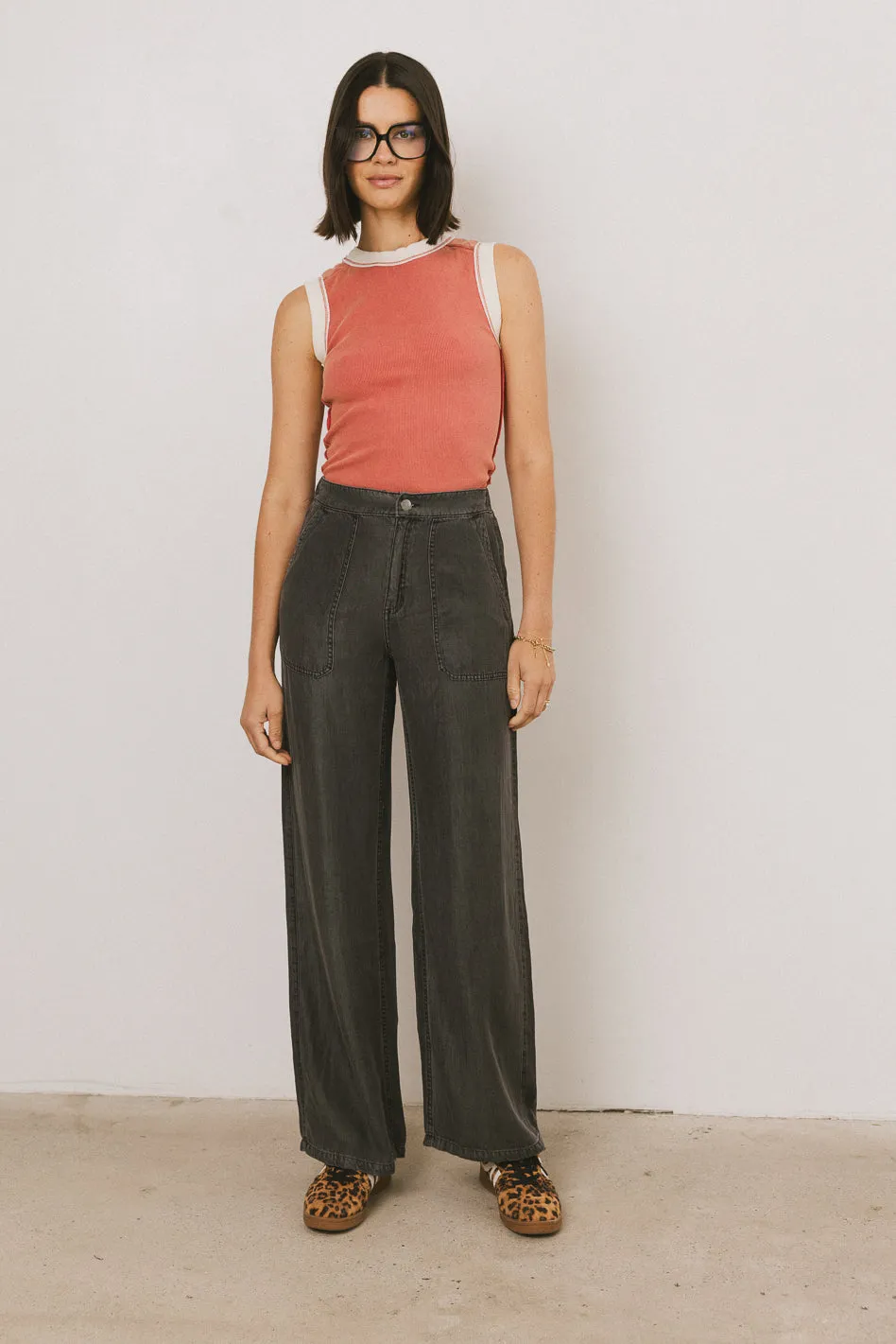 Reece Wide Leg Pants in Black - FINAL SALE sold by bohme product image thumbnail 2