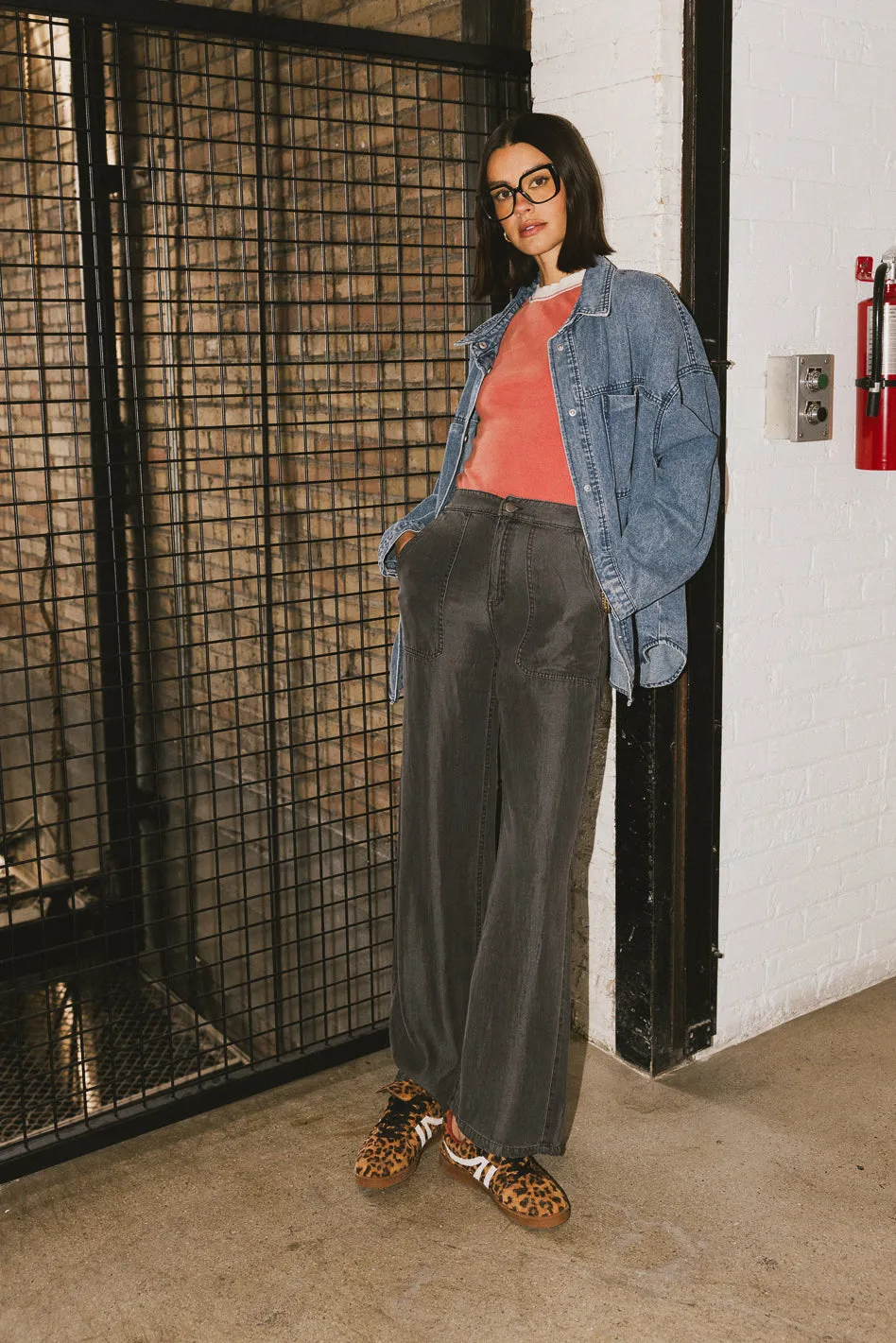 Reece Wide Leg Pants in Black - FINAL SALE sold by bohme