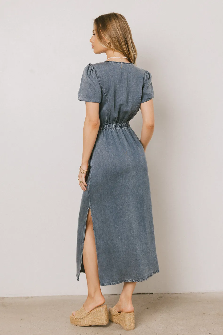 Gael Denim Maxi Dress - FINAL SALE sold by bohme product image thumbnail 4
