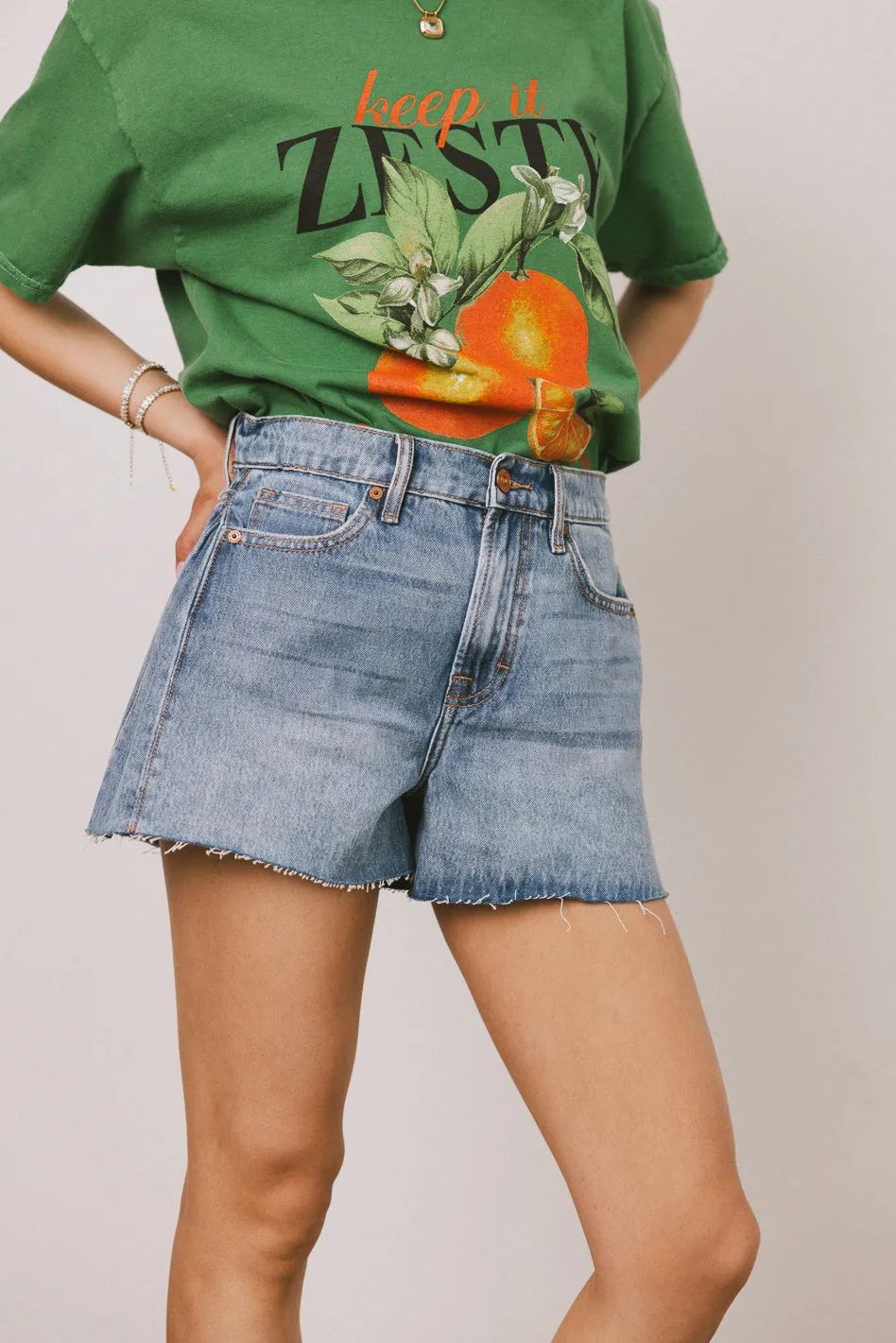 Ayra Denim Shorts - FINAL SALE sold by bohme