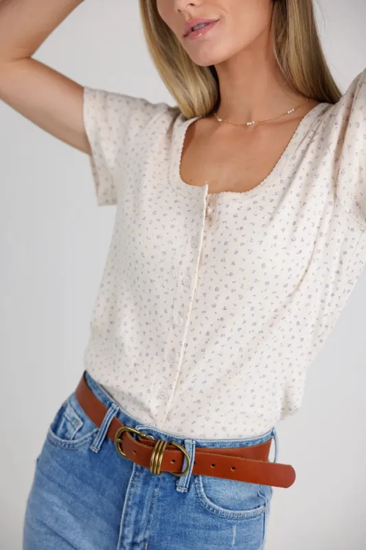 Ditsy Floral Knit Top - FINAL SALE sold by bohme