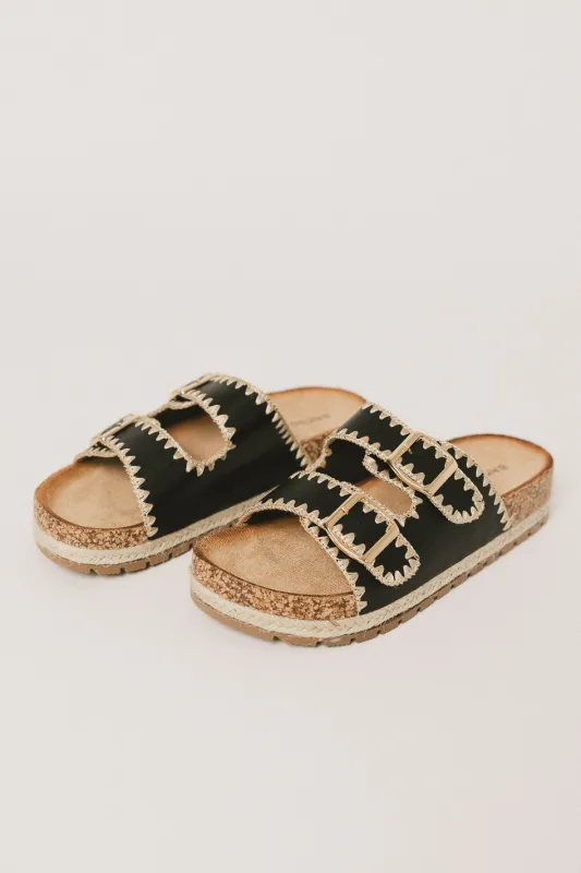 Brooks Sandal in Black made by bohme