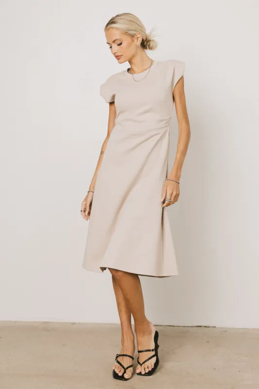 Kyra Midi Dress in Khaki - FINAL SALE sold by bohme