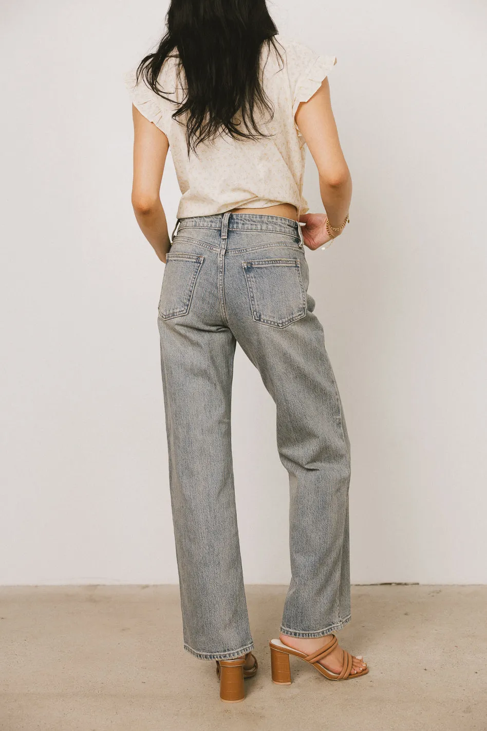 Marshall Straight Leg Vintage Jeans in Light Wash sold by bohme product image thumbnail 3