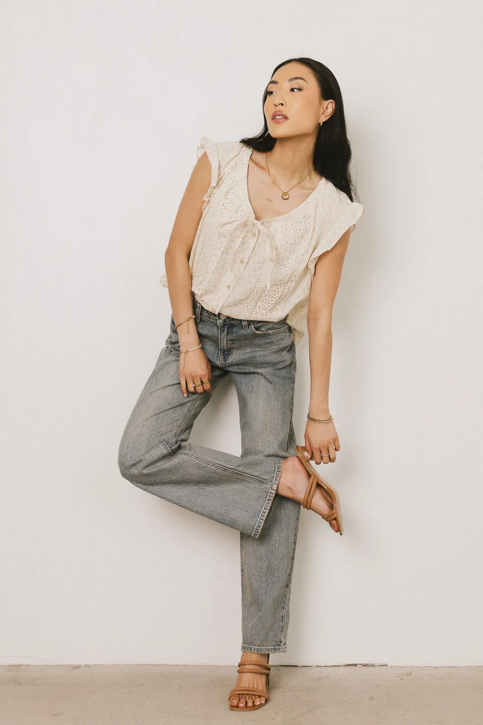 Marshall Straight Leg Vintage Jeans in Light Wash sold by bohme product image thumbnail 2