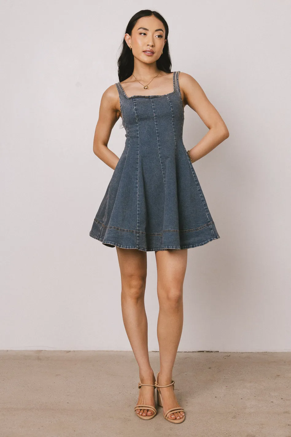 Bennett Denim Mini Dress - FINAL SALE sold by bohme product image thumbnail 5