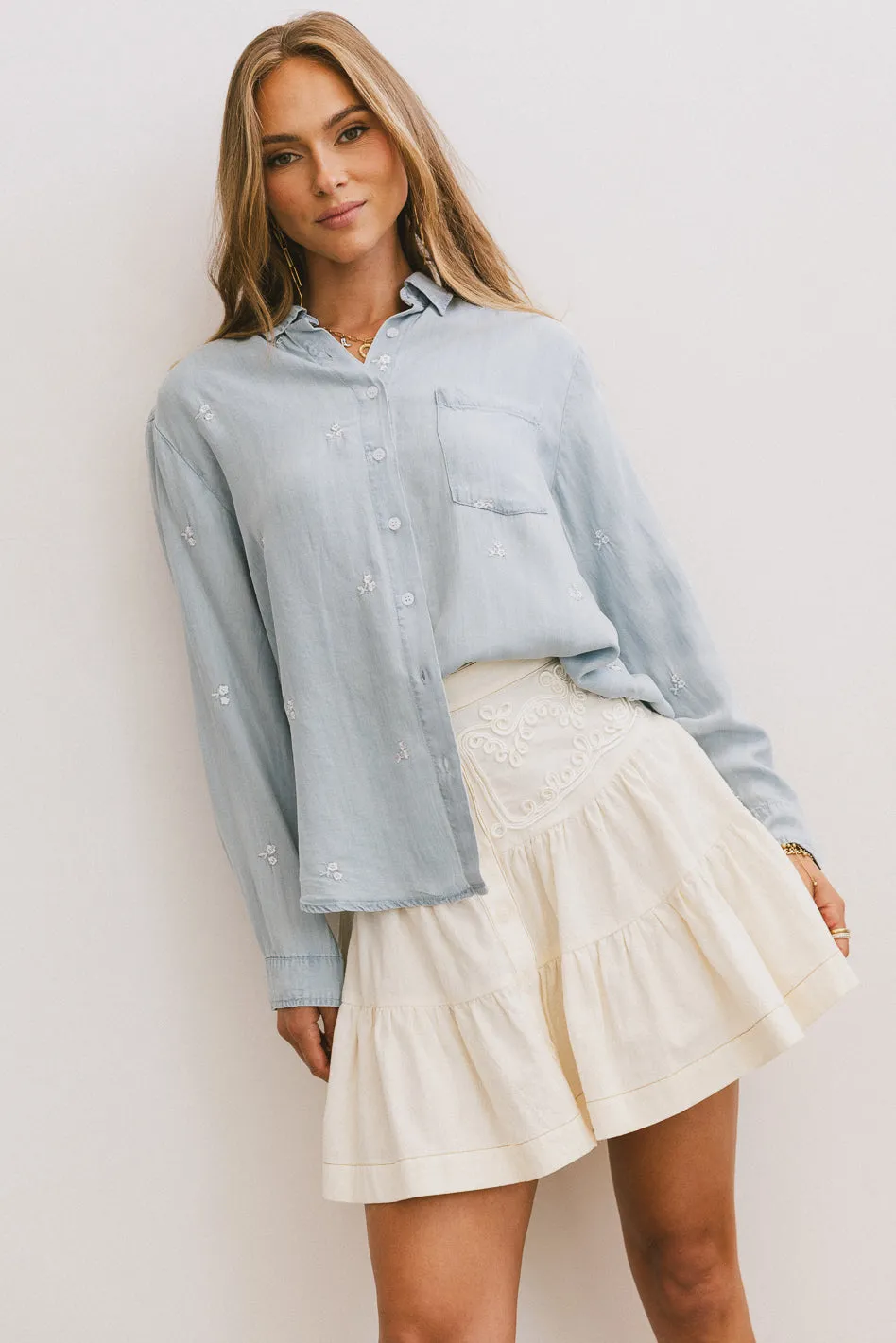 Cody Embroidered Button Up - FINAL SALE sold by bohme product image thumbnail 3