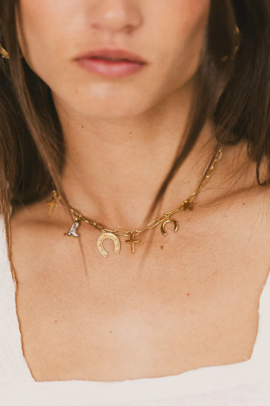 Jasper Charm Necklace sold by bohme