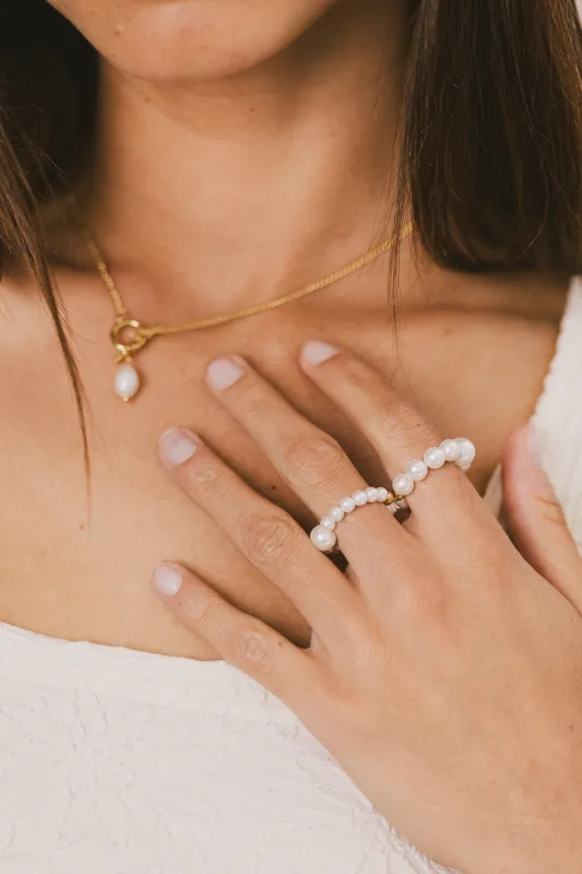 Gianna Pearl Ring sold by bohme