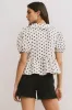 Nova Polka Dot Peplum Top - FINAL SALE sold by bohme