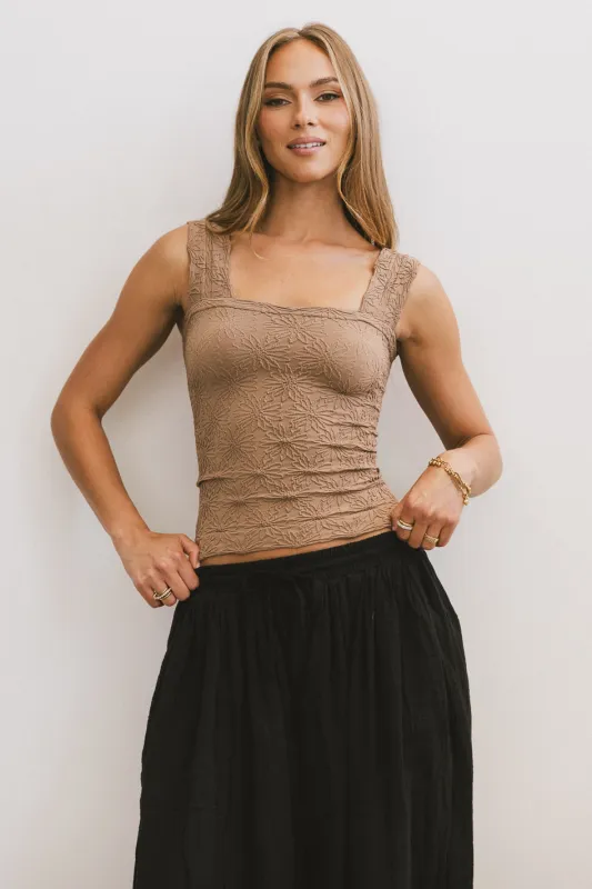 Heartbreaker Cami in Mocha sold by bohme