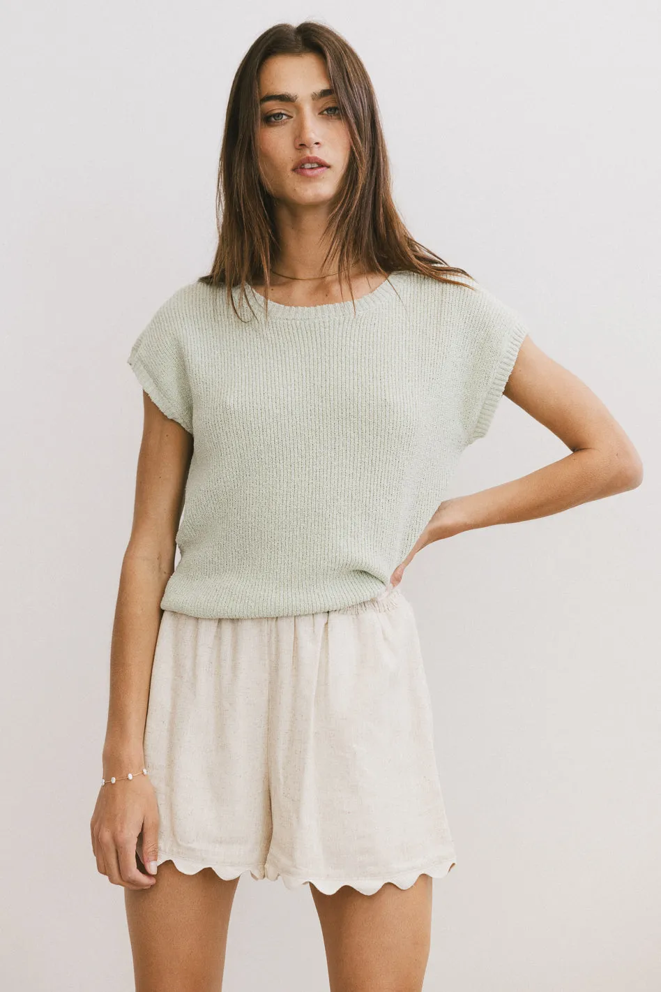 Amy Knit Top in Sage - FINAL SALE sold by bohme product image thumbnail 3