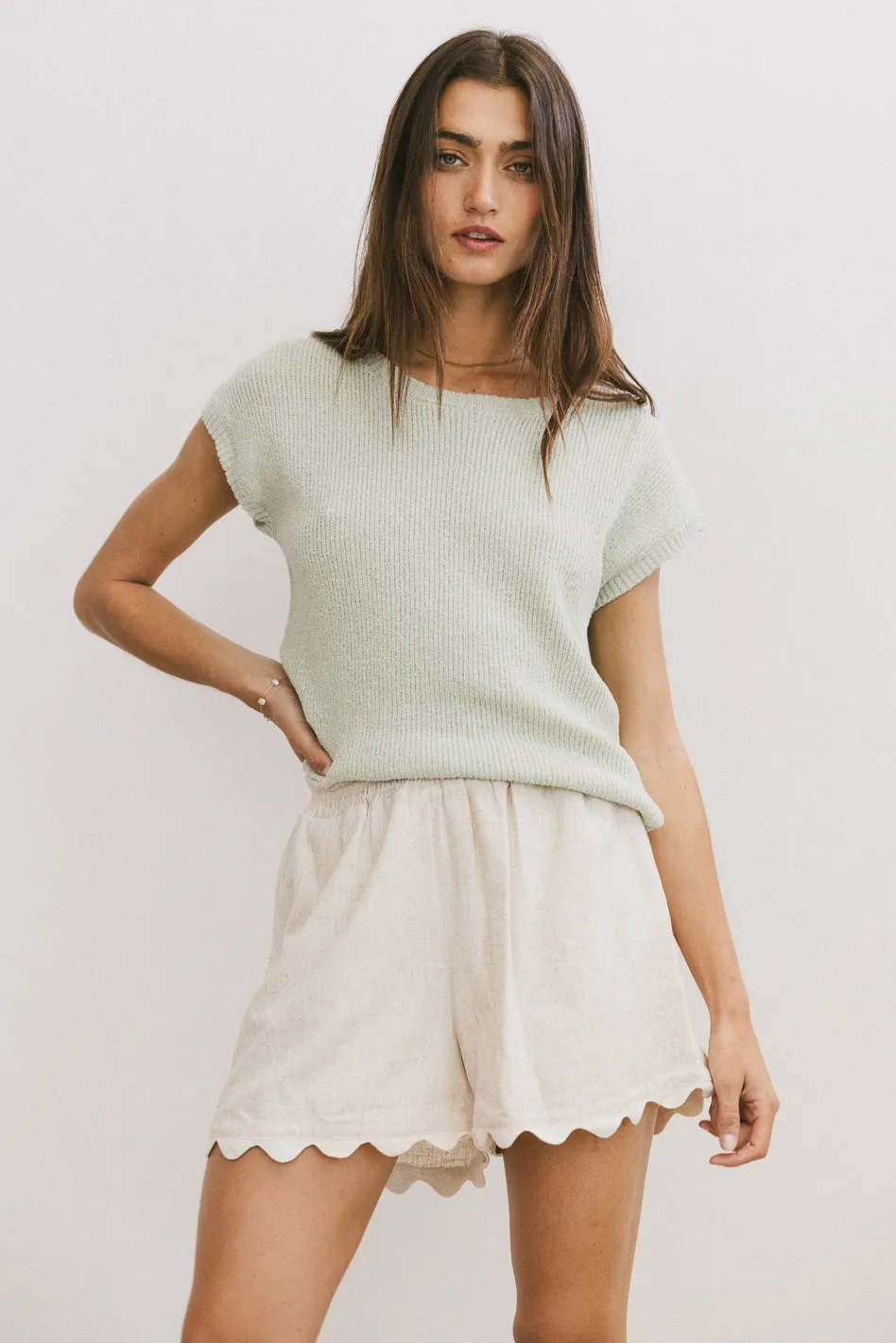Amy Knit Top in Sage - FINAL SALE sold by bohme product image thumbnail 5