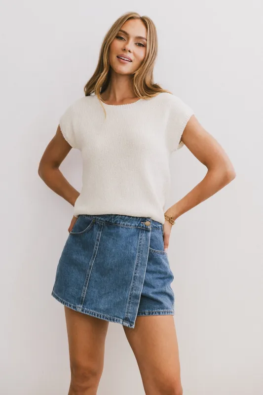 Amy Knit Top in Cream - FINAL SALE sold by bohme
